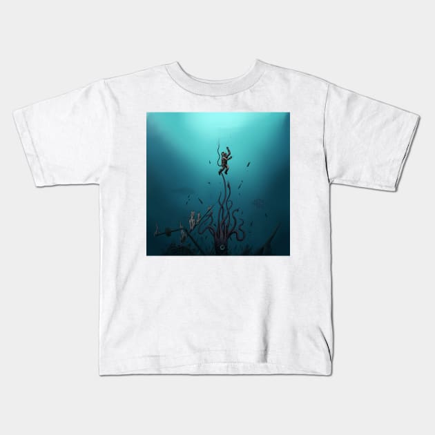 From the Depths Kids T-Shirt by mattleckie